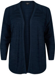 Stripete ton-i-ton cardigan, Navy Blazer