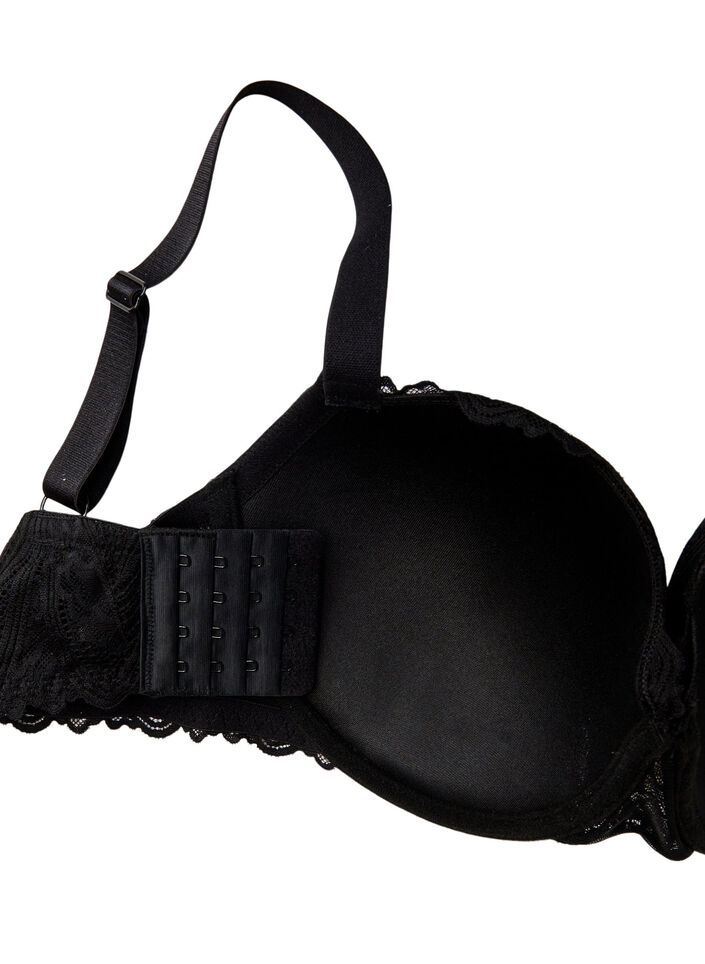 Formstøpt blonde-BH med bøyle, Black, Packshot