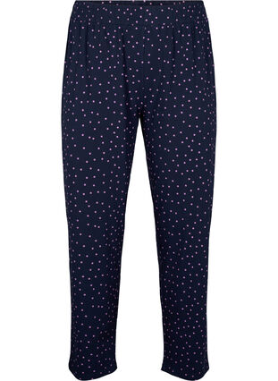 Pyjamasbukser i bomull med trykk, Night Sky Dot, Packshot image number 0