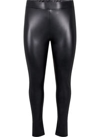 Belagte leggings med børstet fôr