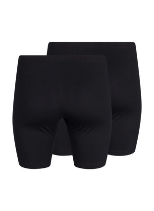 FLASH - 2-pakk legging-shorts, Black / Black, Packshot image number 1