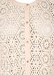 Heklet cardigan med korte ermer, Beige, Packshot image number 2