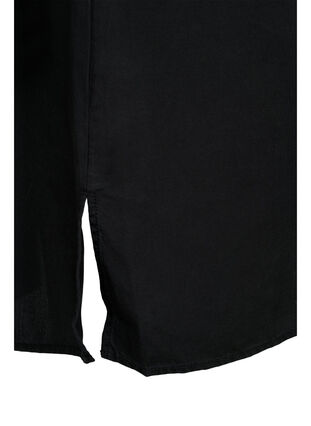 Lang skjorte med 3/4-ermer i lyocell (TENCEL™), Black, Packshot image number 3