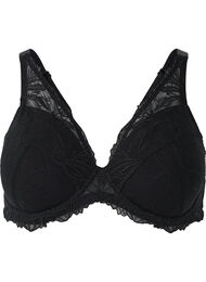 Vattert blonde-BH med spiler, Black