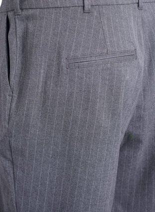 Zizzi Pinstripe Bermuda-shorts med Loose fit, Grå, Packshot image number 3