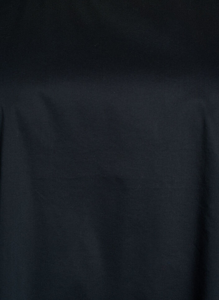 Ermel&oslash;s topp med knytedetalj p&aring; sidene, Svart, Packshot image number 2