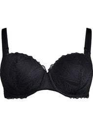 Formstøpt blonde-BH med bøyle, Black