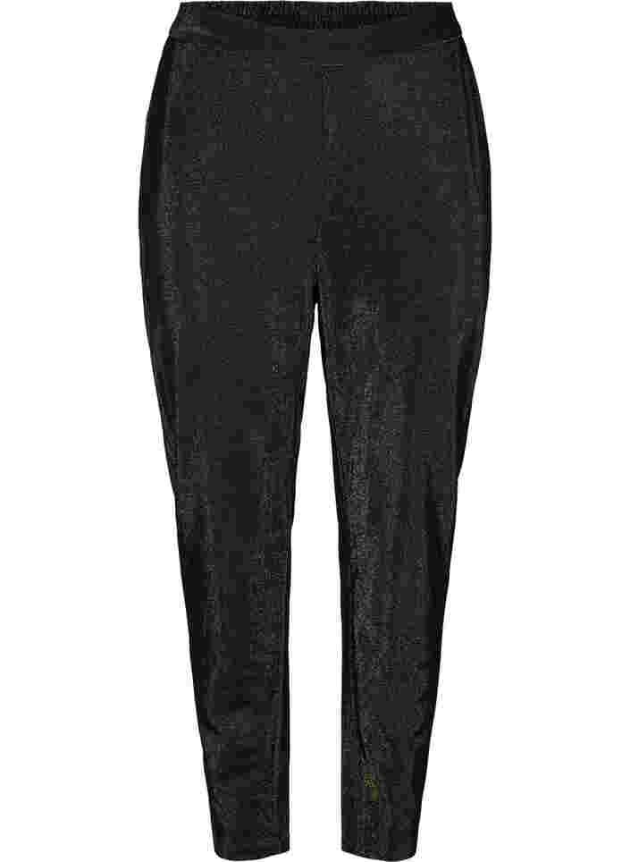 Maddison bukser med glitter, Black w. Lurex, Packshot image number 0