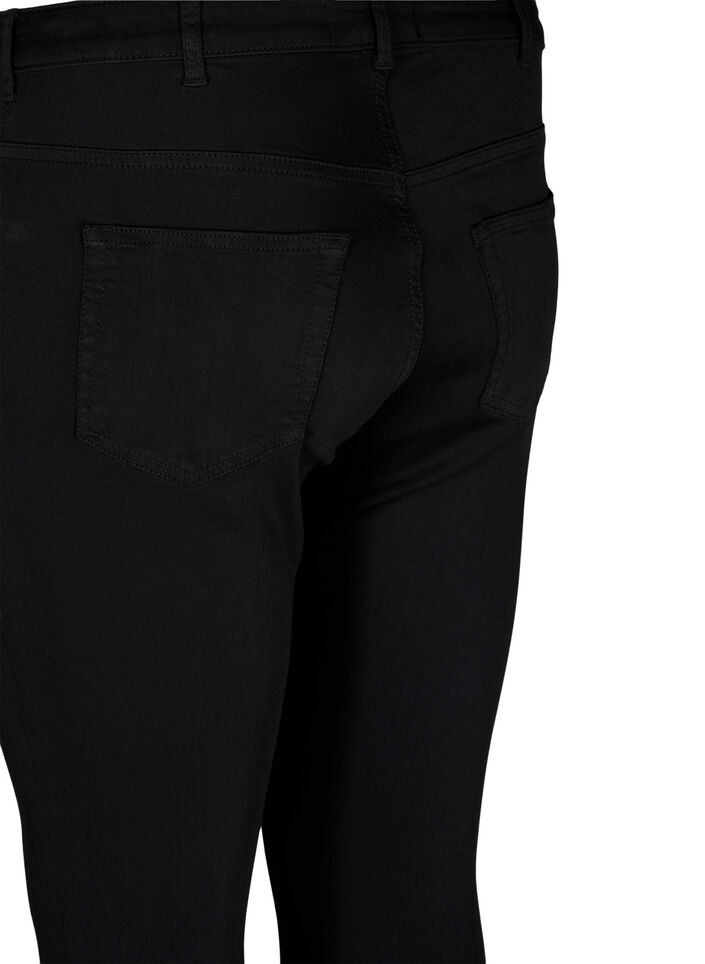 Stay black Amy jeans med høyt liv, Black, Packshot image number 3