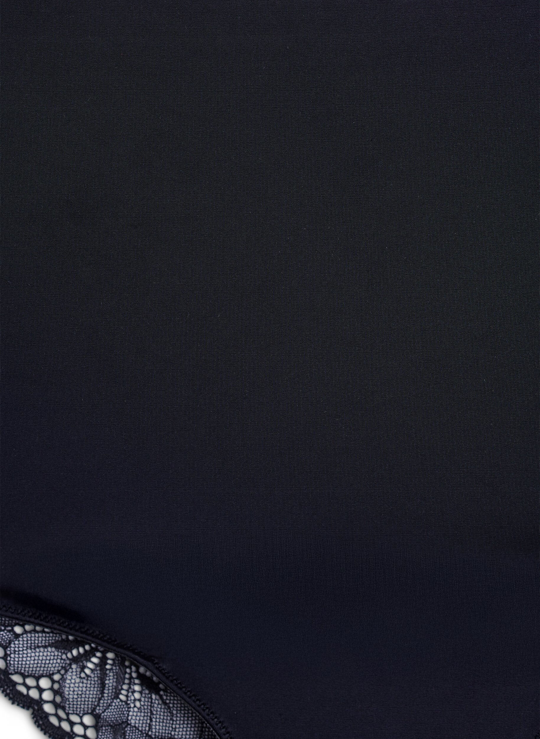 Zizzi Formende truser i mikrofiber med super h&oslash;y midje, Svart, Packshot image number 2