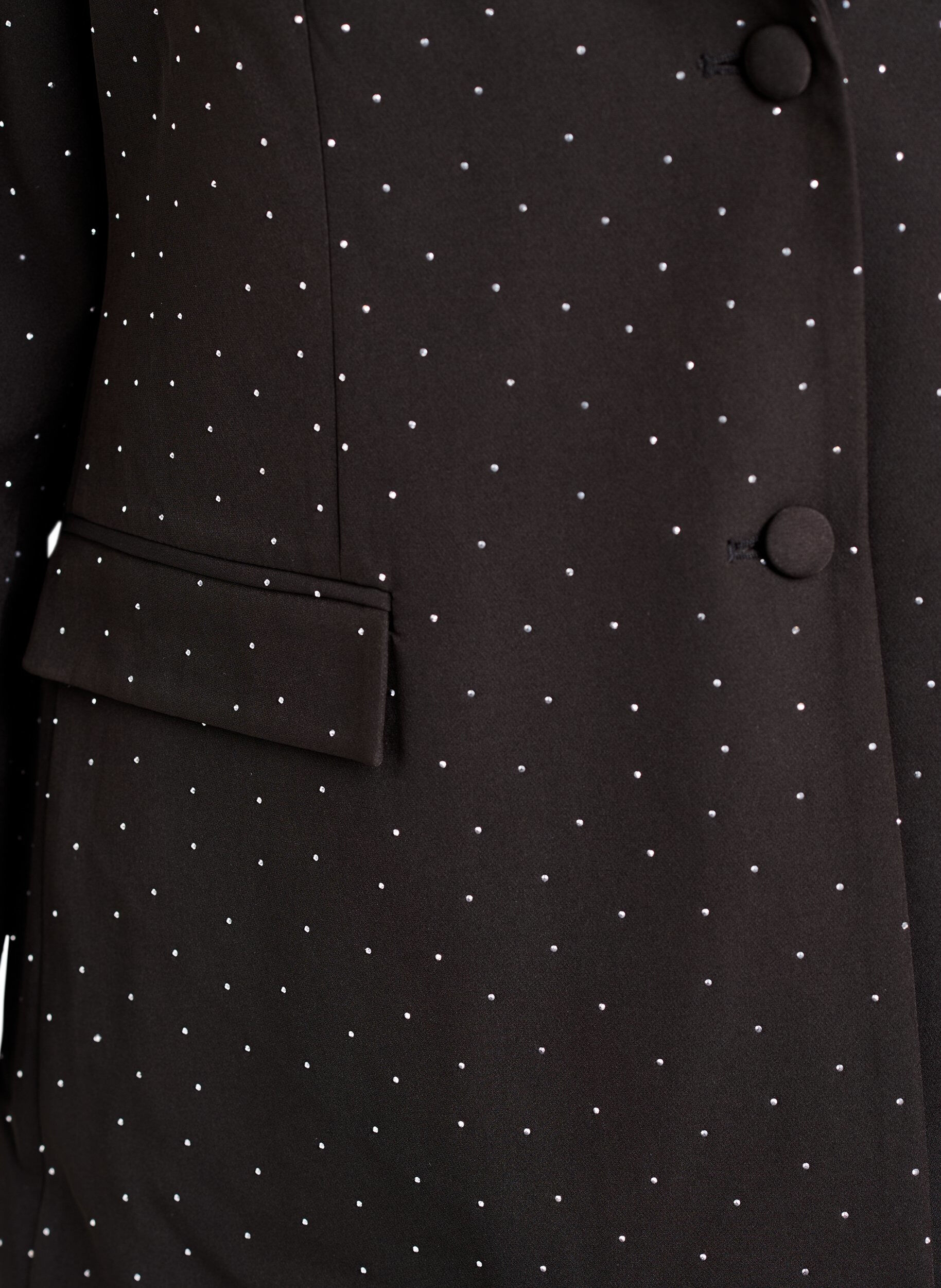 ZizziBlazer med rhinesteiner, Svart, Packshot image number 2