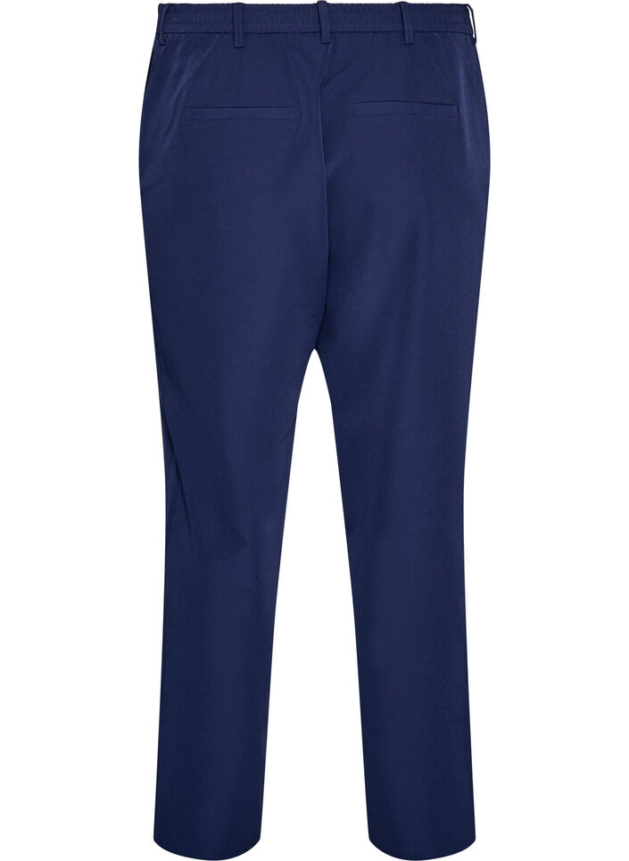 Trousers with pockets and straight legs, Blue, Packshot image number 1