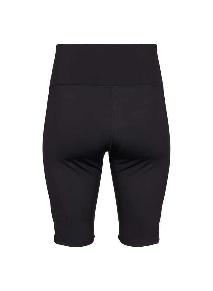 Lange tettsittende treningsshorts, Black, Packshot