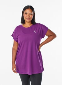 Lang trenings-T-skjorte, Lilla Lang trenings-T-skjorte, Lilla, Model