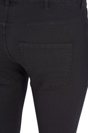Zizzi Super slim Amy jeans med høyt liv, Svart, Packshot image number 2