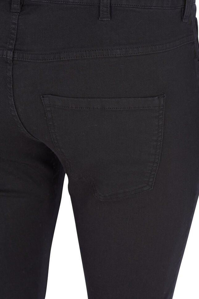 Super slim Amy jeans med høyt liv, Svart, Packshot image number 2