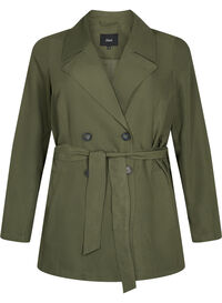 Trenchcoat med belte og lommer