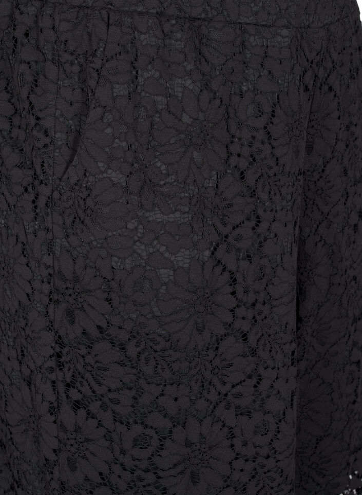 Blonderbukser med høy midje og lommer, Svart, Packshot image number 2