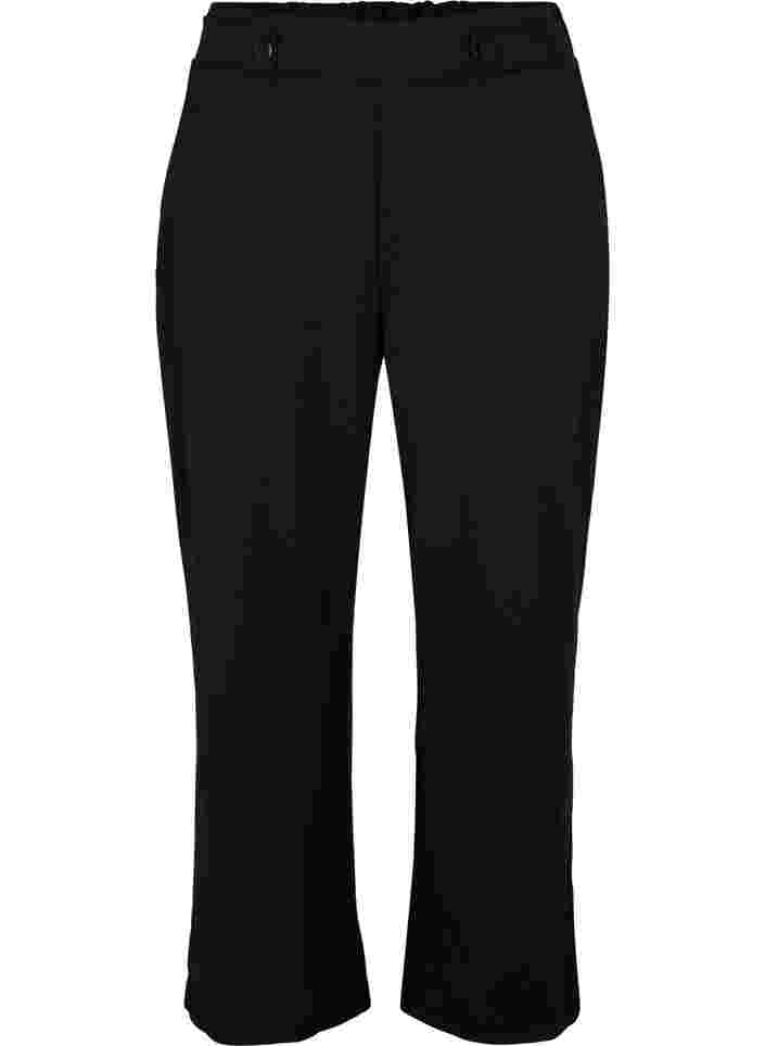 Løse bukser med lommer, Black, Packshot image number 0