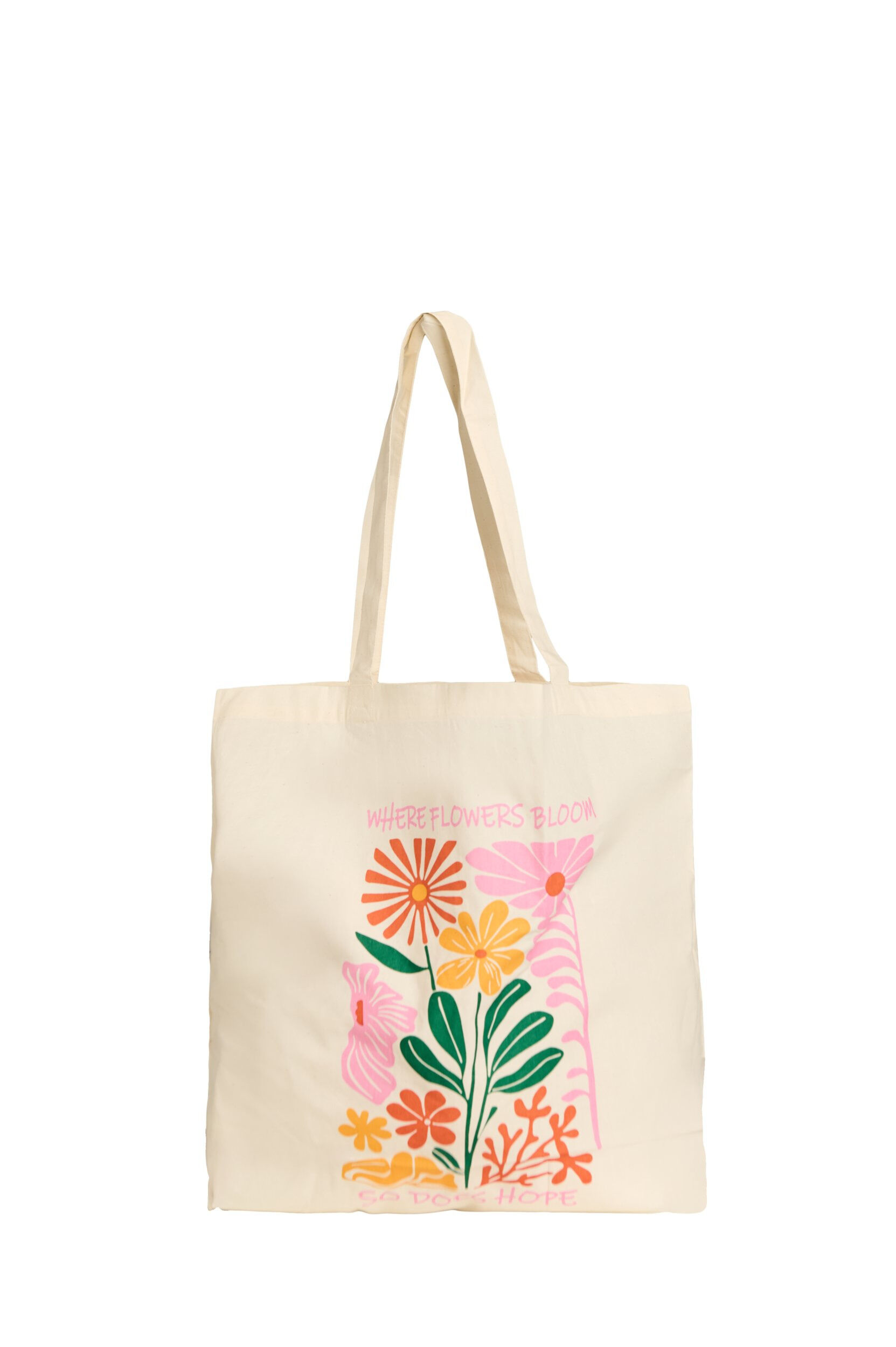 ZizziTote bag med trykk, Rosa, Packshot image number 0