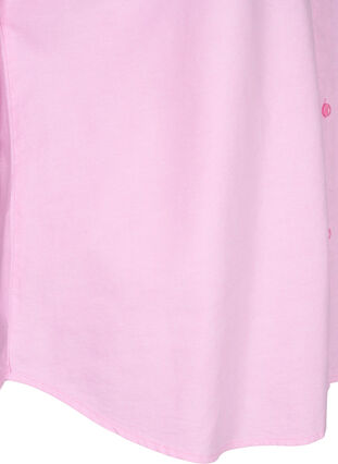 Zizzi Langermet bomullsskjorte, Rosa, Packshot image number 3