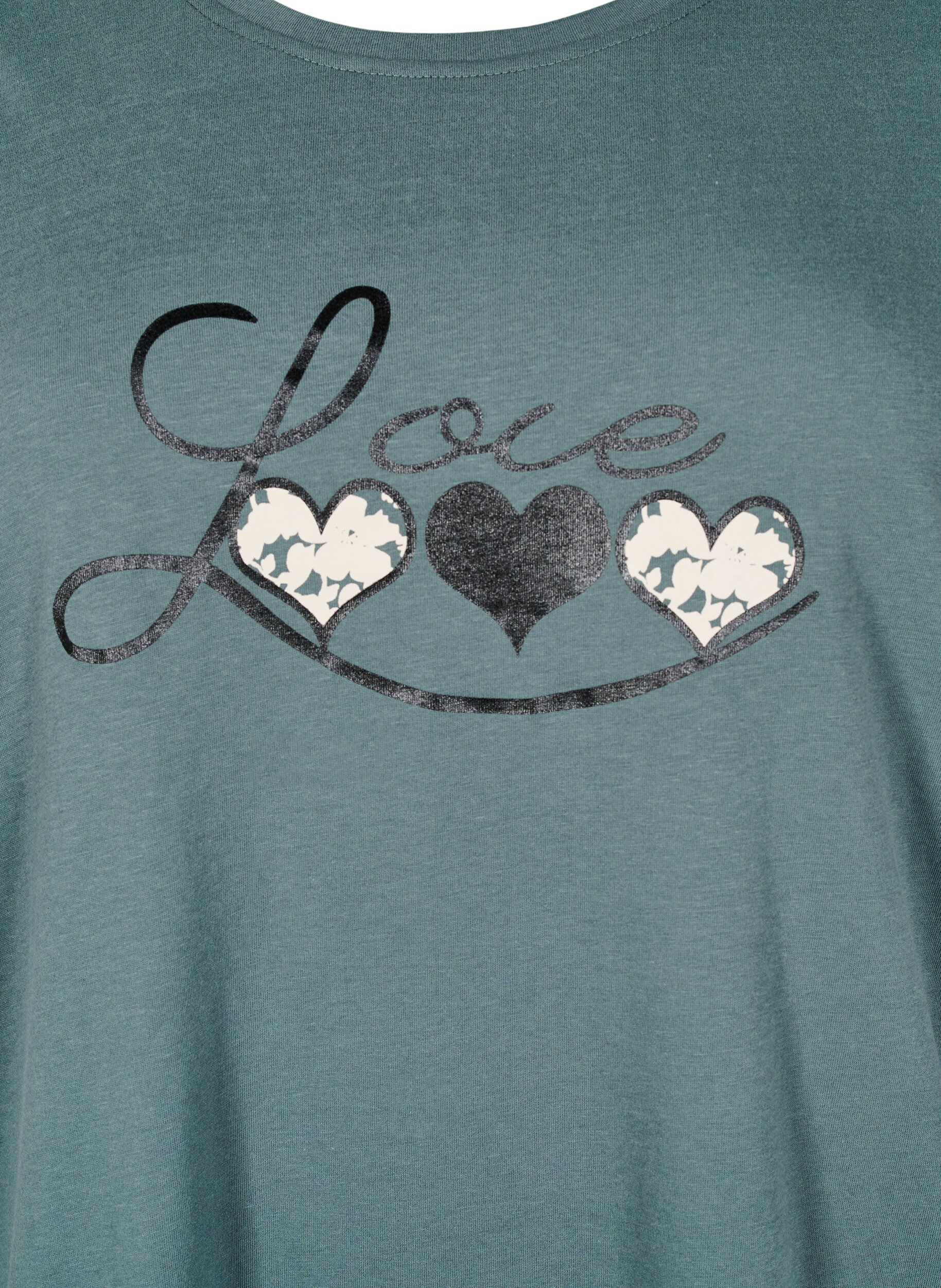 Zizzi FLASH - T-skjorte med motiv, Gr&oslash;nn, Packshot image number 2