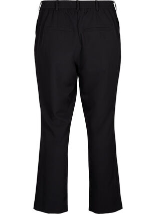 Bukse med rett ben og lommer, Black, Packshot image number 1