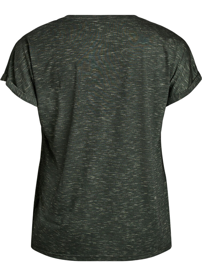 L&oslash;s trenings-T-skjorte med korte ermer, Gr&oslash;nn, Packshot image number 1