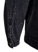 Denimjakke med rhinesteiner og store frontlommer, Grå, Packshot image number 4
