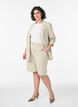 Blazer i lin og viskose med slag og lommer, Beige, Model image number 1