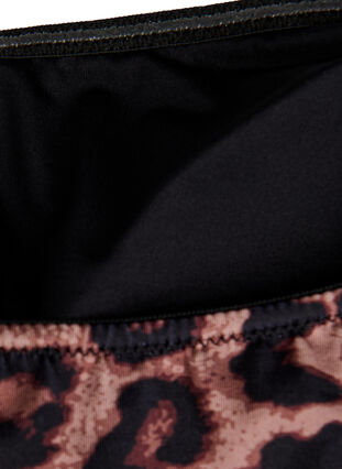 Zizzi Leopardmønstret bandeau bikinitopp, Beige, Packshot image number 3