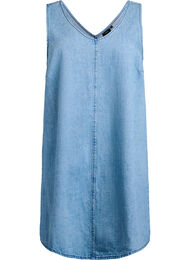 Spencerkjole med V-utringning, Light Blue Denim