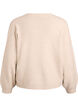 Strikkecardigan med ull og sløyfeknapper, Beige, Packshot image number 1