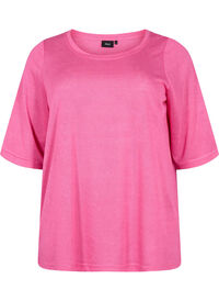 Bluse med 3/4-ermer