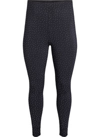 Leggings med rhinesteiner, Svart Leggings med rhinesteiner