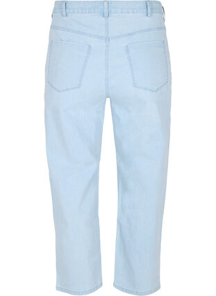 Straight jeans med ankellengde, Light blue denim, Packshot image number 1