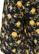 M&oslash;nstret viskosebluse med 3/4-ermer, Svart, Packshot image number 3