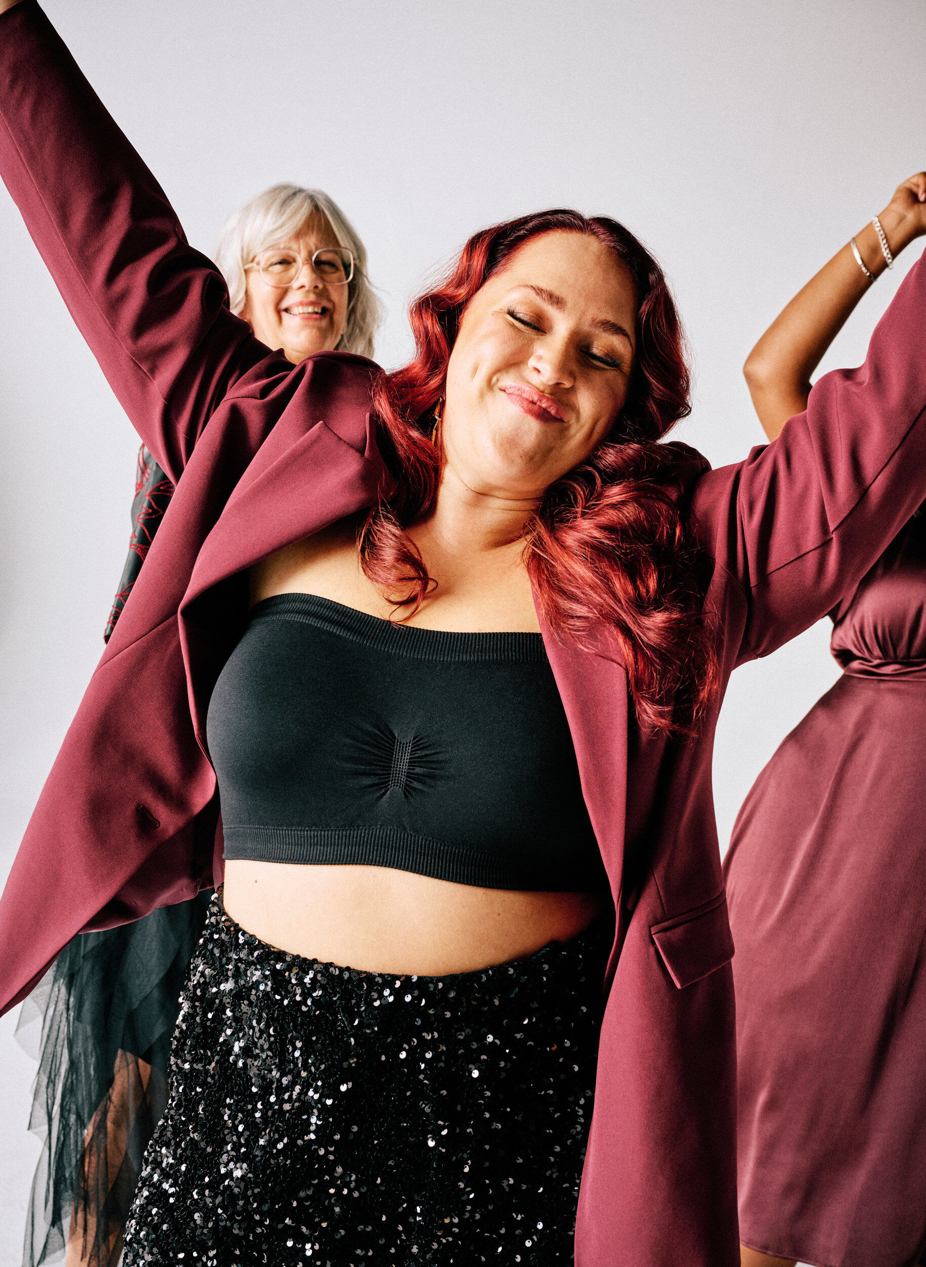 Zizzi Klassisk blazer med knappelukking, R&oslash;d, Image image number 0