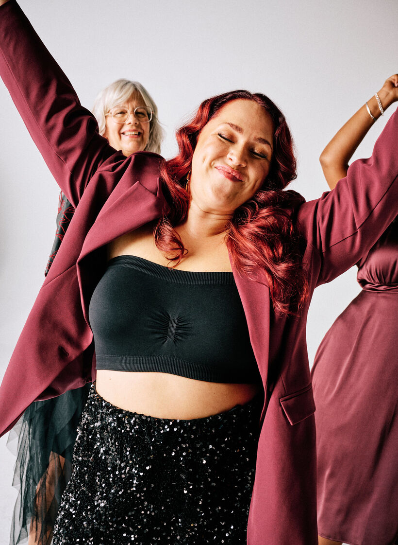 Klassisk blazer med knappelukking, R&oslash;d, Image image number 0