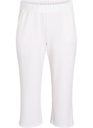 Zizzi Loose fit bukser med 7/8 lengde, Beige, Packshot image number 0