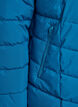 Kort boblejakke med hette, Bl&aring;, Packshot image number 3