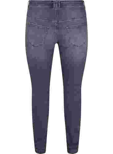 Ekstra slim Nille jeans med høyt liv, Grey Denim, Packshot image number 1