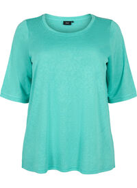 Bluse med 3/4-ermer