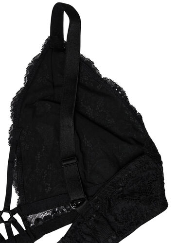 Blonde-BH med string, Black, Packshot image number 3