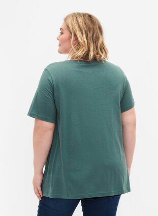 Kortermet T-skjorte med A-form, Sea Pine, Model image number 1