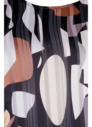 Mønstrete bluse med smock, Graphic AOP, Packshot image number 2