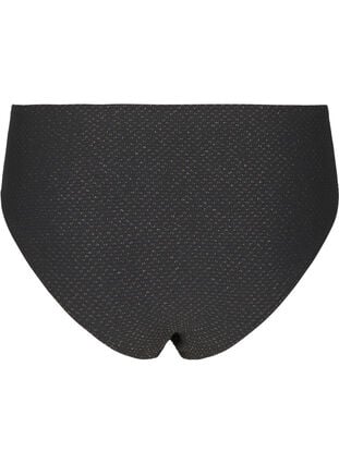 Zizzi Bikinibukse med glitter og tai-snitt, Svart, Packshot image number 1