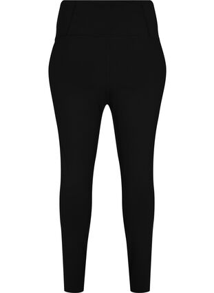 Zizzi CORE, SUPER TENSION TIGHTS - Treningstights med innvendig lomme, Svart, Packshot image number 1
