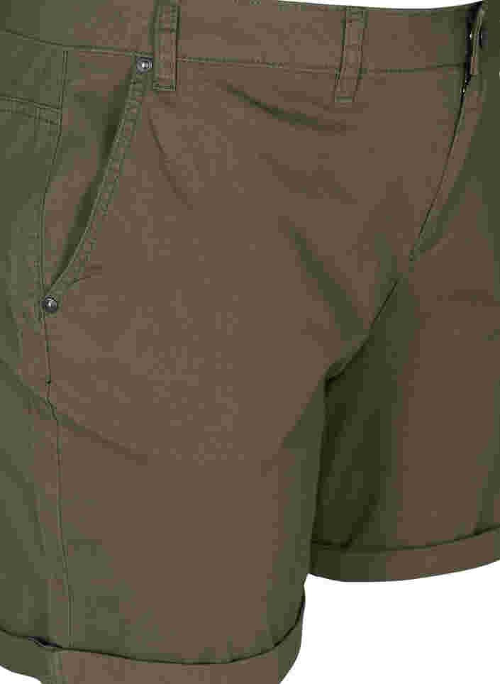 Shorts i bomull med lommer, Tarmac, Packshot image number 2