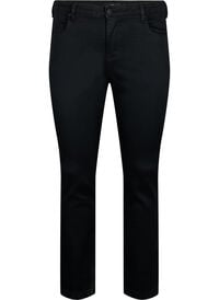 Slim fit Emily jeans med normal midje, Svart Slim fit Emily jeans med normal midje